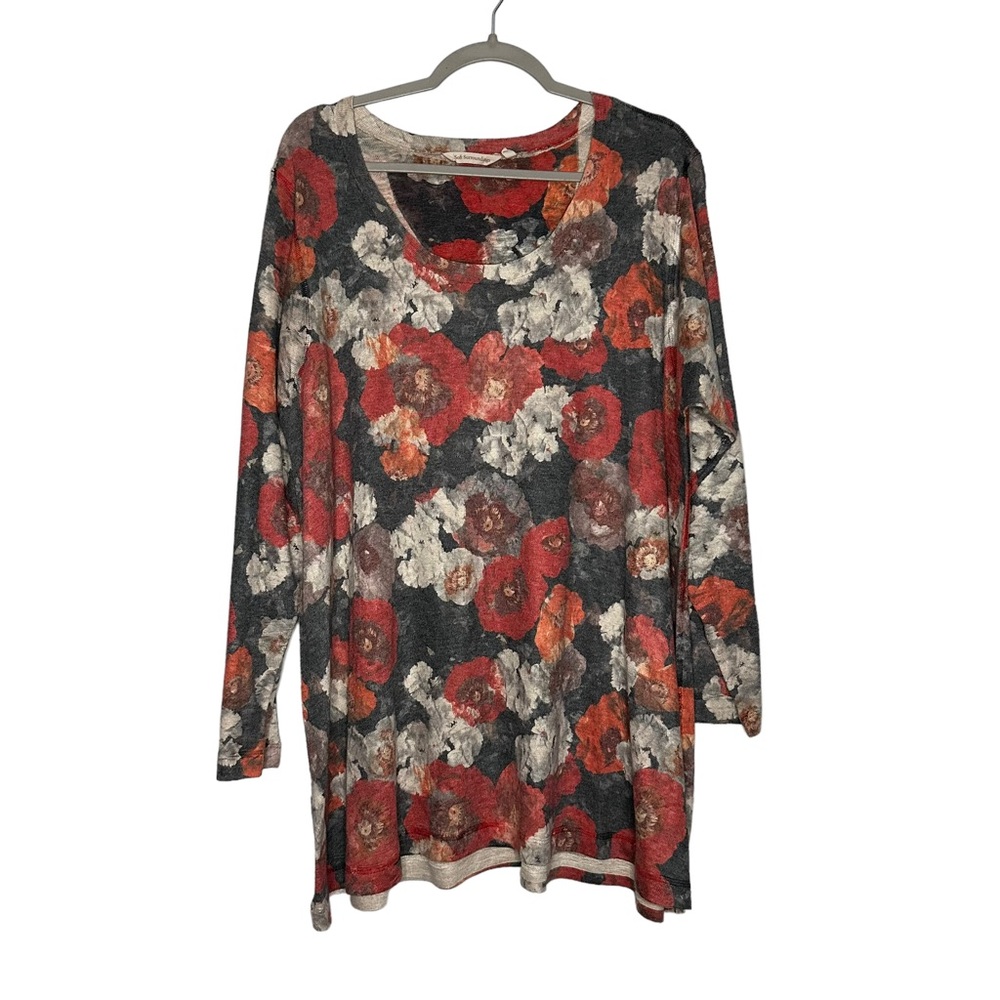 Soft Surroundings Floral Boho Granny Multicolor Flowy Top Women’s Size 1X (F797)